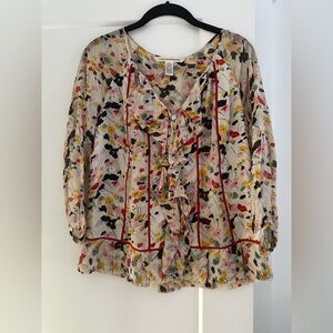 Diane Von Furstenberg DVF Blouse Top Size 2